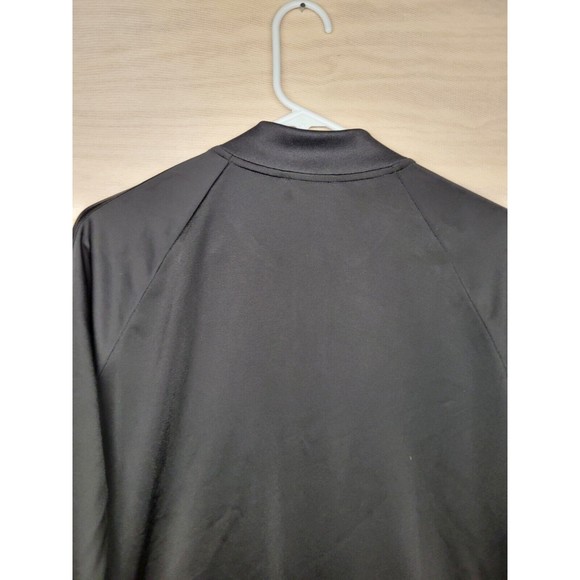 Adidas Men's SZ XL Track Jacket 3 Stripes Full Zip Long Sleeve Sportswear Black - Picture 10 of 10